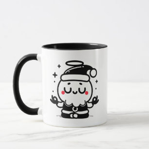 Zen Kerstman – Schattige mediterende Kerstman-vaka Mok