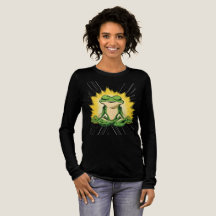 Zen Kikker Meditatie Super Saiyan Glow Kunst