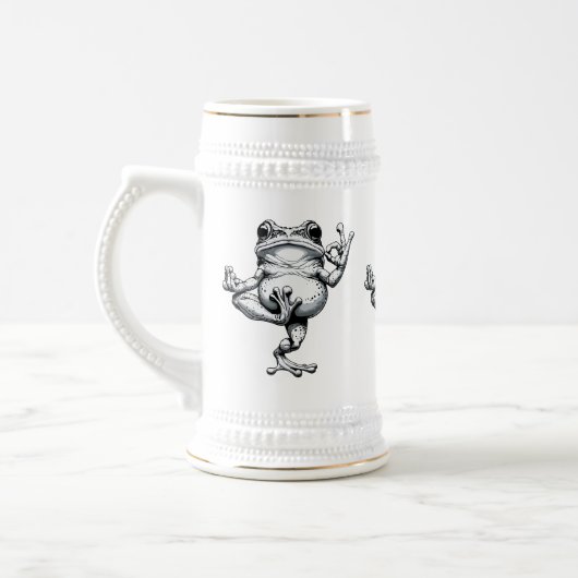 Zen Kikker Meesterwerk Bierpul (Links)