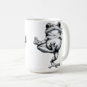 Zen Kikker Meesterwerk Koffiemok (Voorkant rechts)