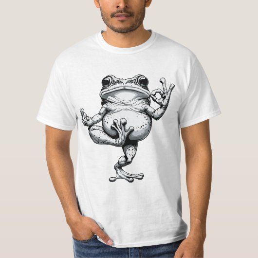 Zen Kikker Meesterwerk T-shirt (Voorkant)