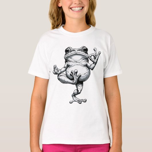 Zen Kikker Meesterwerk T-shirt (Voorkant)