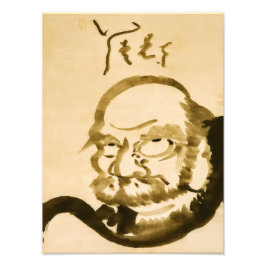 Zen Klassiekers - Hakuin Ekaku - Daruma Foto Afdruk