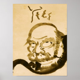Zen Klassiekers - Hakuin Ekaku - Daruma Poster