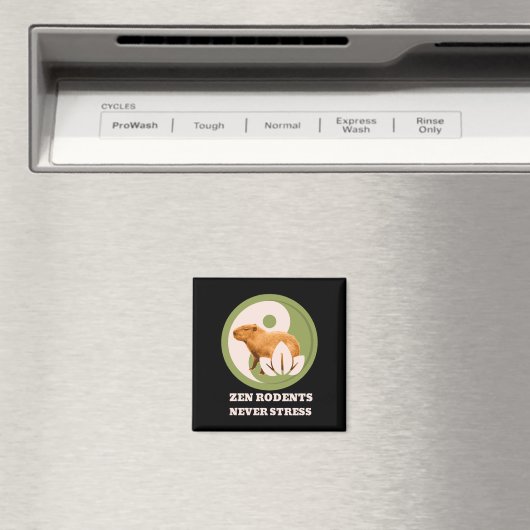 Zen knaagdieren nooit stress capibara magneet (Insitu (Vaatwasser))