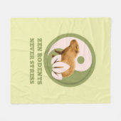 Zen Knaagdieren Nooit Stress Capybara Humor Fleece Deken (Voorkant (Horizontaal))