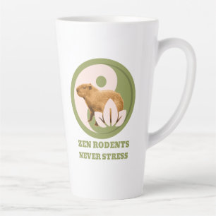 Zen Knaagdieren Nooit Stress Capybara Humor Latte Mok