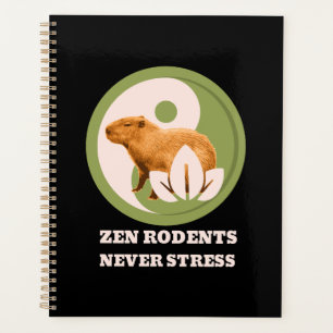 Zen Knaagdieren Nooit Stress Capybara Humor Planner