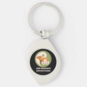 Zen Knaagdieren Nooit Stress Capybara Humor Sleutelhanger