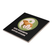 Zen Knaagdieren Nooit Stress Capybara Humor Tegeltje (Zijkant)