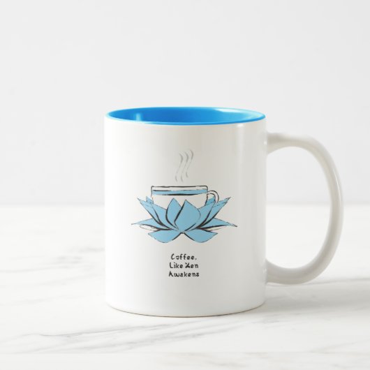 Zen koffie tweekleurige koffiemok (Rechts)