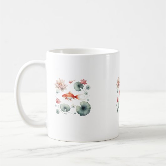 Zen Koi Serenity Koffiemok (Links)