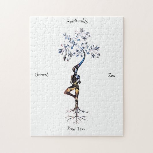 Zen kunst groeit als een boom legpuzzel (Verticaal)