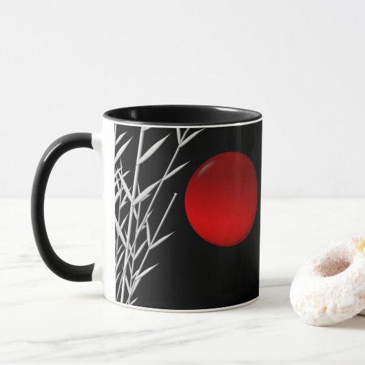 Zen-kunst, veel succes ,persoonlijk mok (Met donut)