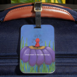 Zen Ladybug Bagagelabel