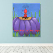 Zen Ladybug Canvas Afdruk (Insitu (Houten vloer))
