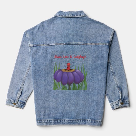 Zen Ladybug Denim Jacket (Achterkant)