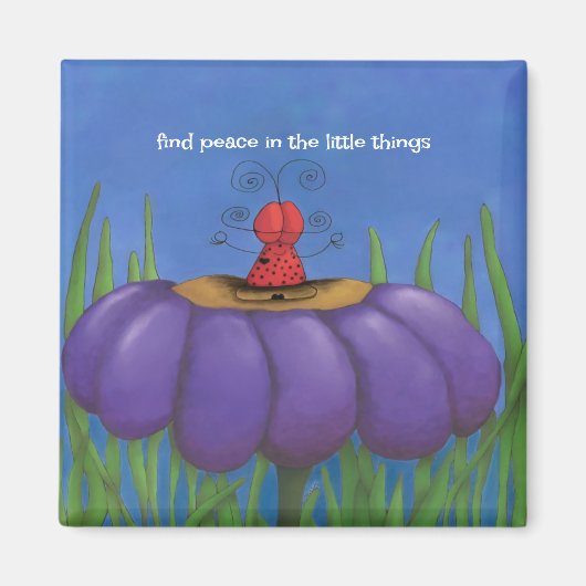 Zen Ladybug Magneet (Voorkant)