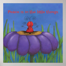 Zen Ladybug Poster