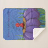 Zen Ladybug Sherpa Deken (Voorkant (horizontaal))