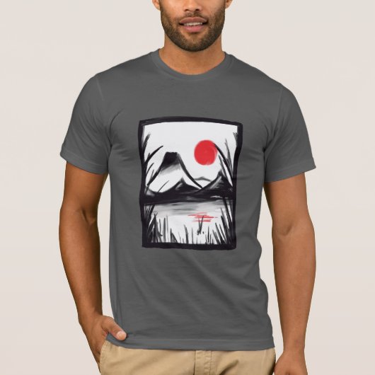 Zen Landschap T-shirt (Voorkant)