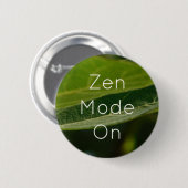 Zen Leaf Button – "Zen Mode On" Pin voor de jeugd (Voorkant /achterkant)