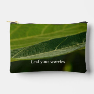 Zen Leaf Print Cut Sew Bag – Natuur-geïnspireerd T Etui