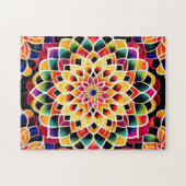 Zen Leuke Kleurrijke Mandala Legpuzzel (Horizontaal)