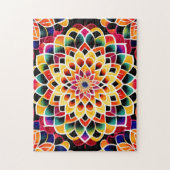 Zen Leuke Kleurrijke Mandala Legpuzzel (Verticaal)