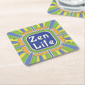 Zen leven voor mij kartonnen onderzetters (Schuin)