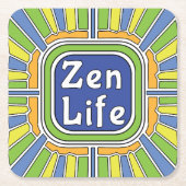 Zen leven voor mij kartonnen onderzetters (Voorkant)