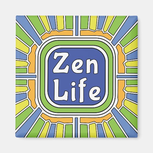 Zen leven voor mij magneet (Voorkant)