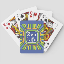 Zen leven voor mij pokerkaarten