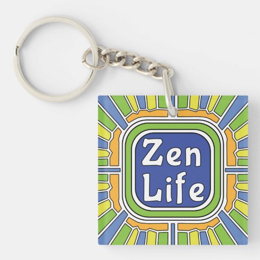 Zen leven voor mij sleutelhanger (voorkant)