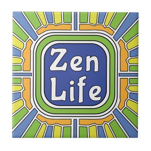 Zen leven voor mij tegeltje (Voorkant)