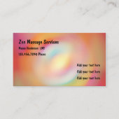 Zen Licensed Massage Therapist Visitekaartje (Voorkant)