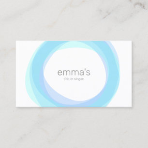 Zen Lichtblauwe cirkel Visitekaartje