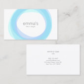 Zen Lichtblauwe cirkel Visitekaartje (Voorkant / Achterkant)