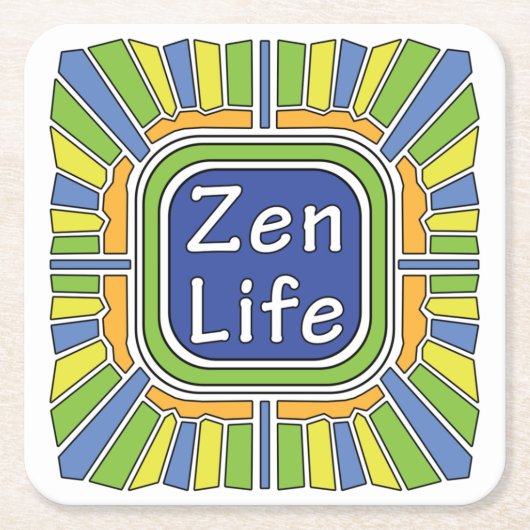 Zen Life voor mij Kartonnen Onderzetters (Voorkant)