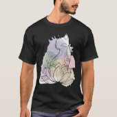 Zen Lotus Cat T-shirt (Voorkant)