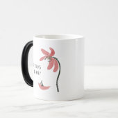 Zen Lotus Flower Philosophy Quote Magische Mok (Voorkant links)