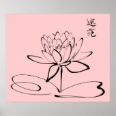 Zen Lotus Flower Poster (Voorkant)