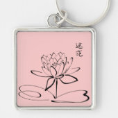 Zen Lotus Flower Sleutelhanger (Voorkant)