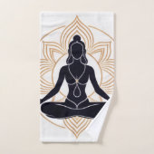 Zen Lotus meditatie Bad Handdoek (Handdoek)