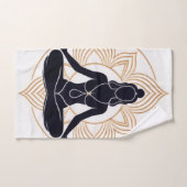 Zen Lotus meditatie Bad Handdoek (Handdoek)