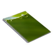 Zen Love Green Lotus Leaf Water Drop Notitieboek (Rechterzijde)