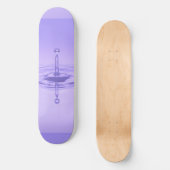 Zen Love Paars Ocean Water Drip Mirror Reflection Skateboard (Voorkant)