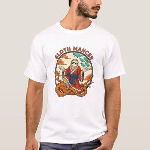 Zen Luiaard Tovenaar Mystieke Fantasie Dier T-shirt