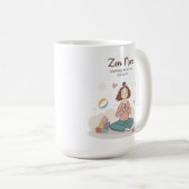 Zen Mama Kalm Moederschap Kunst Koffiemok (Voorkant rechts)