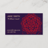 Zen Mandala wellness coach Visitekaartje (Voorkant)